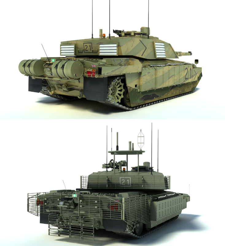 3d Challenger 2 Mbt Tank