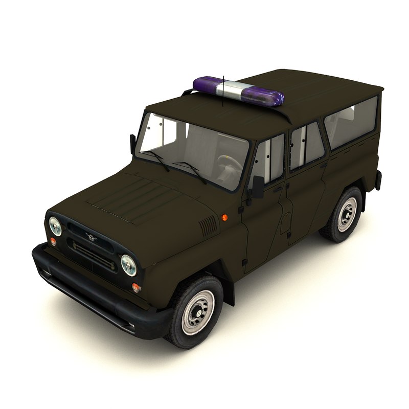 suv police military 3d model