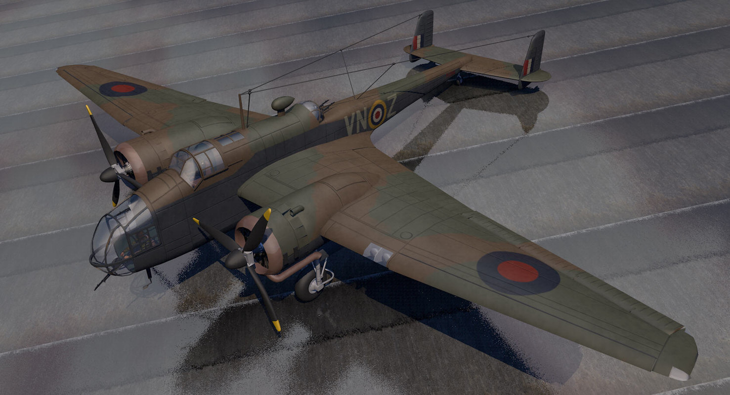 Handley Page Hampden Mk-1 3d Model