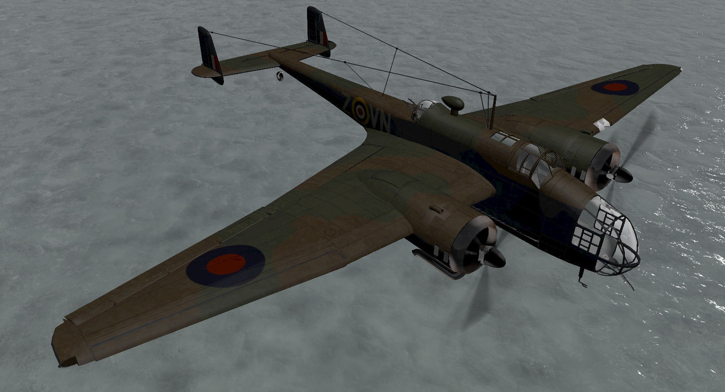 handley page hampden mk-1 3d model