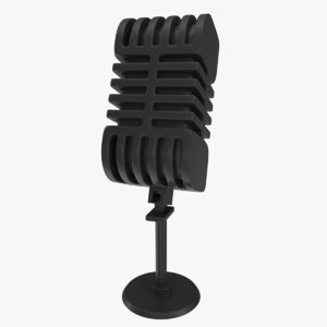 3d icon microphone