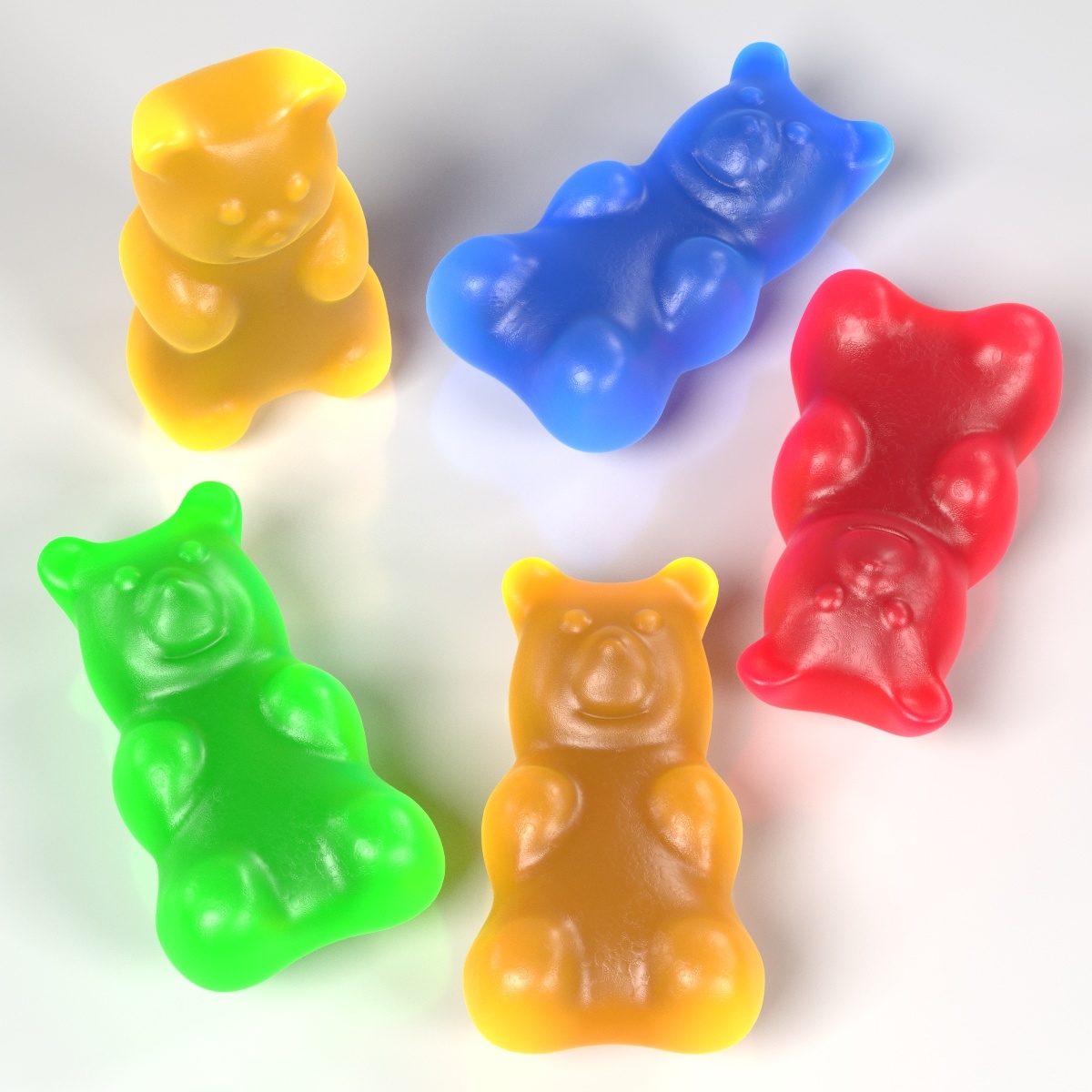 3d gummy bear model