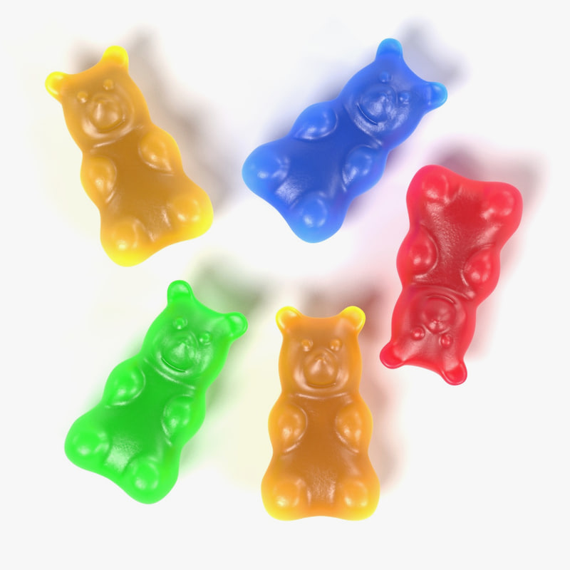 3d gummy bear model