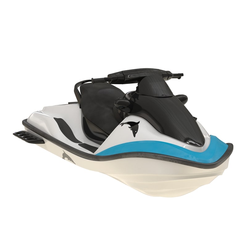 3d model jet ski generic rigged