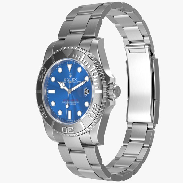 3d obj realistic rolex yacht master