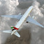 3d boeing 777-300 emirates airlines