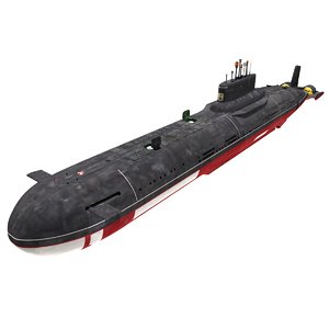 russian submarine tk-17 arkhangelsk c4d