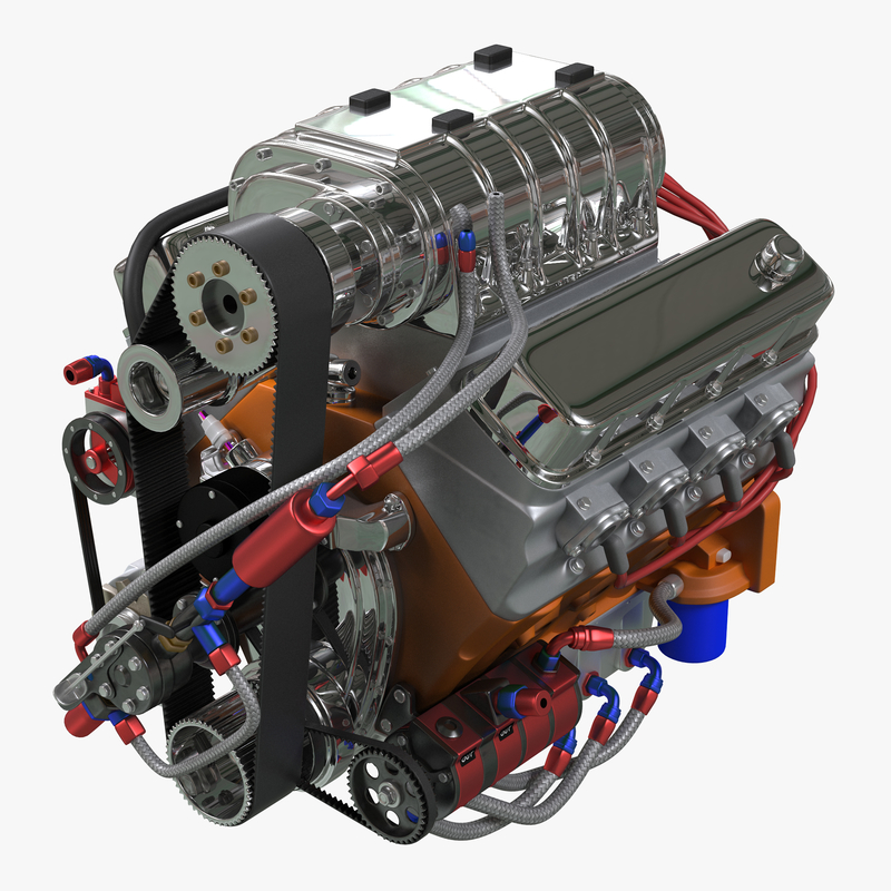 3d model diesel engine