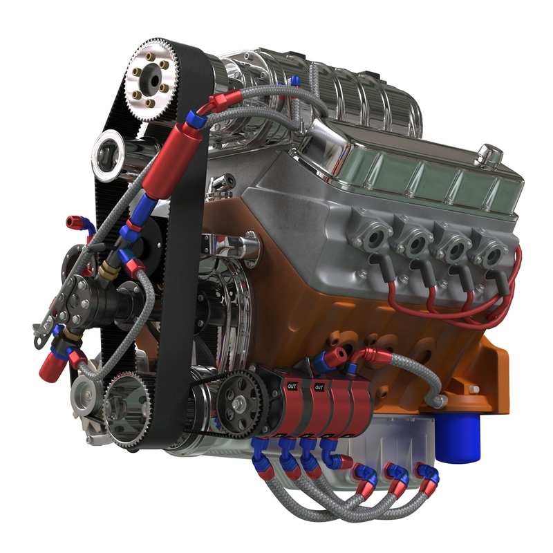 3d model diesel engine