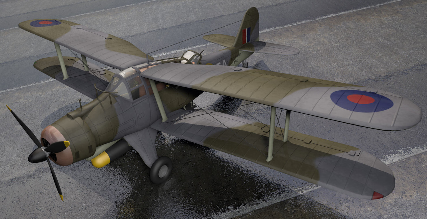 3d fairey albacore model