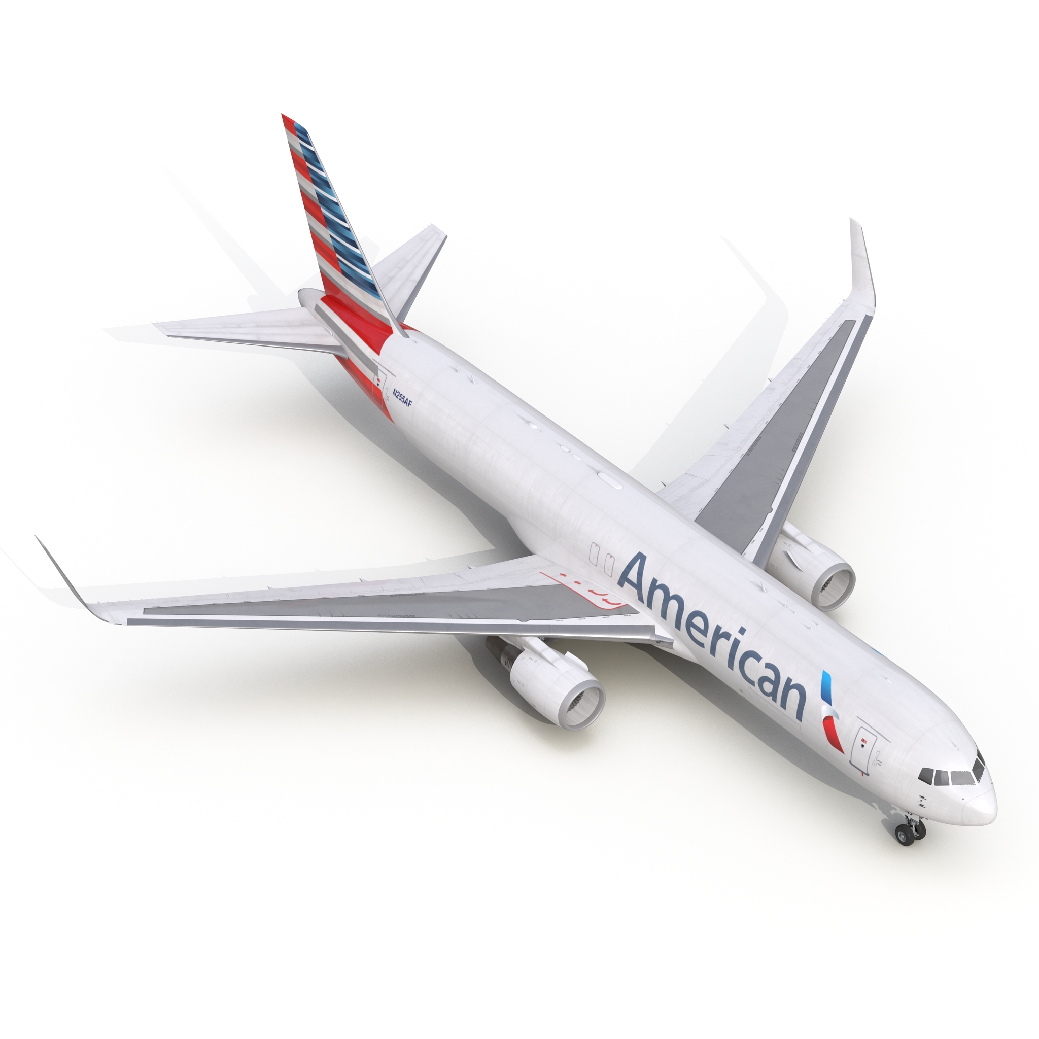 boeing 767-300f american airlines 3d model