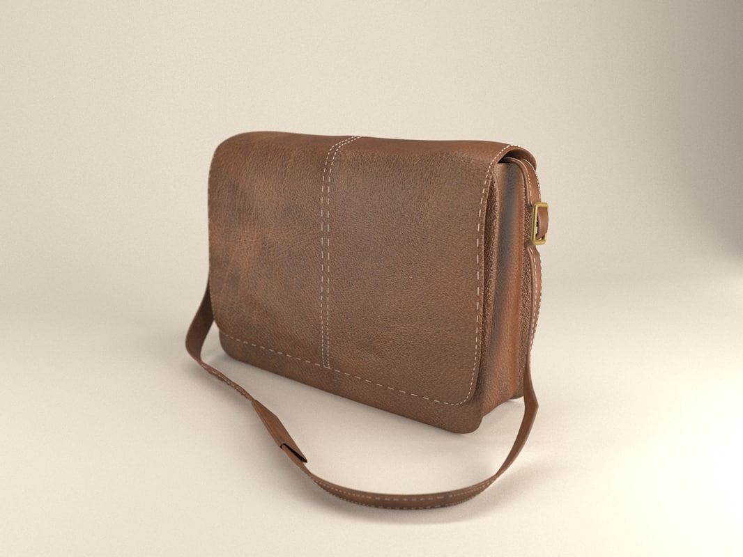 3d messenger bag model