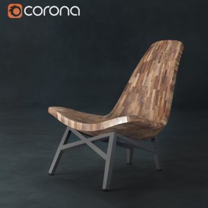 wooden chair 3d model