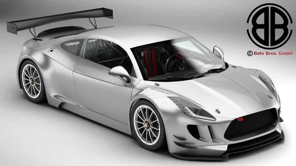 generic sports car gt 3d model