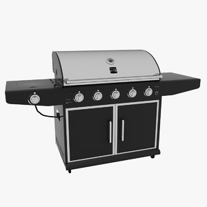 3d kenmore barbecue modeled