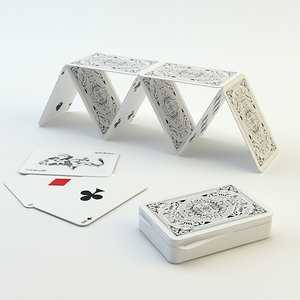 3d casino cards model