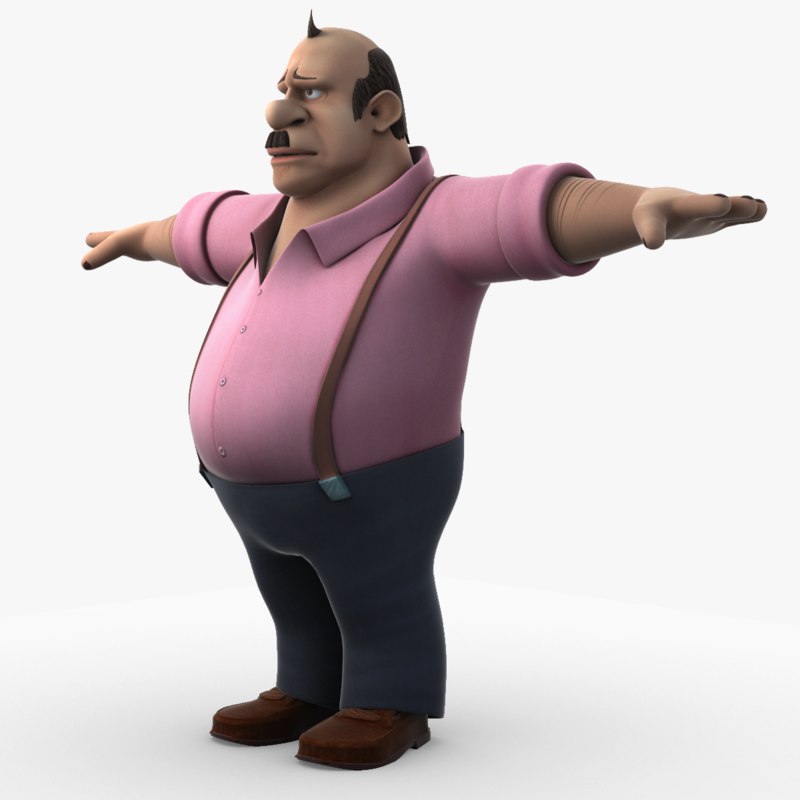 Fantasy Fat Man 3d Model 8563