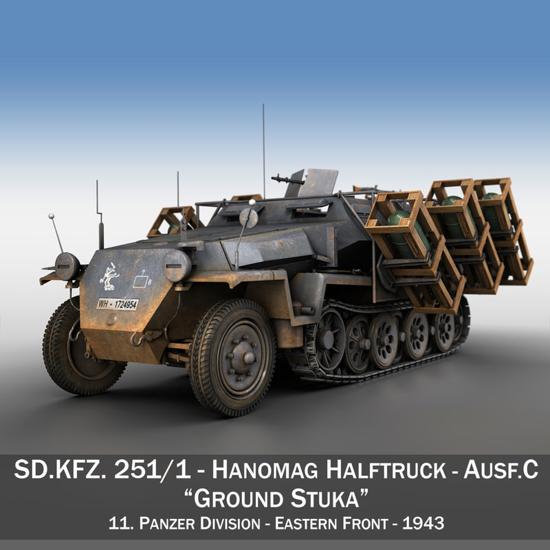 sd kfz 251 1 3d model