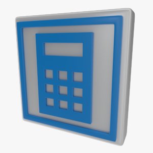 3d icon computer sign