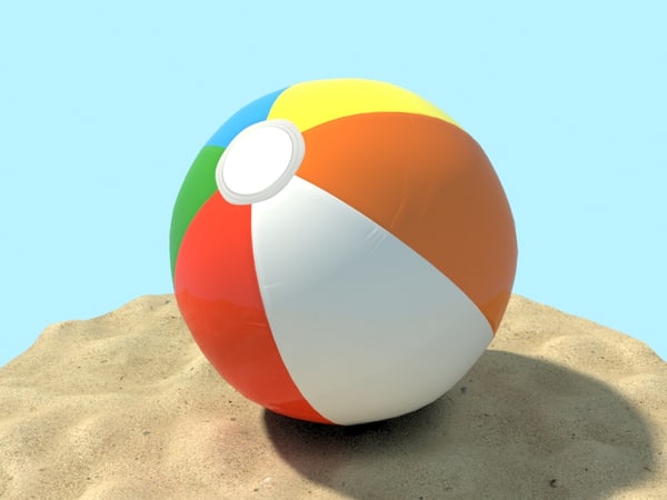 3d beach ball