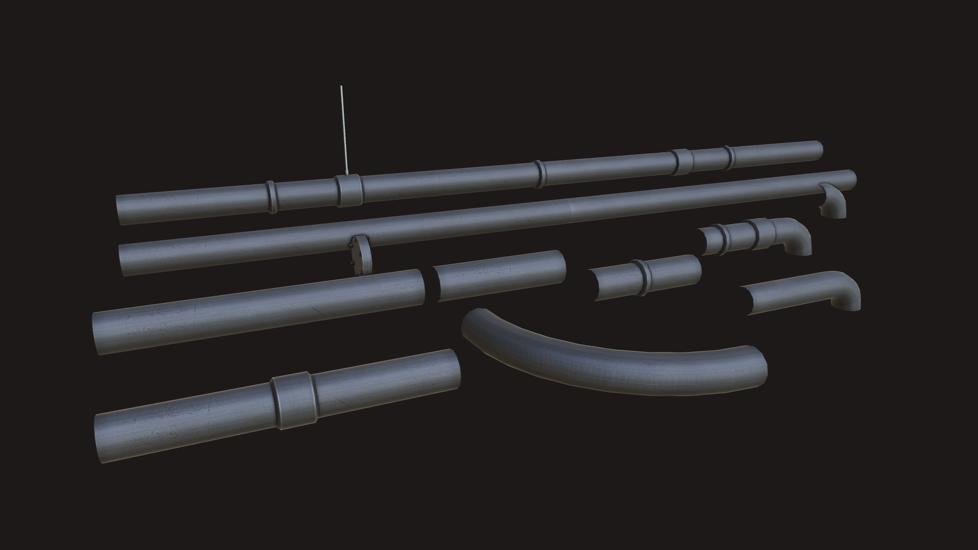 3d pipe set 01