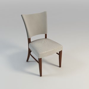 3d model upholstered dining chair