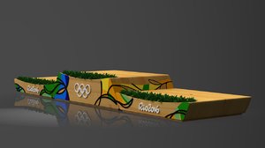 3d model of rio 2016 olympics victory