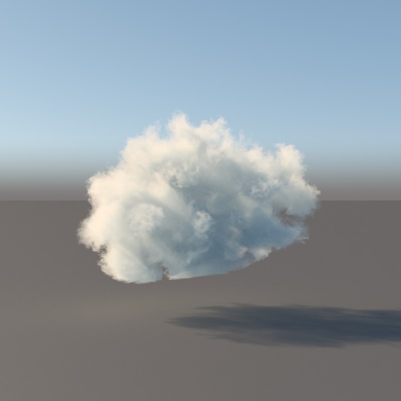 3d model volumetric cloud