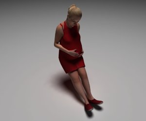 3d model pregnant women