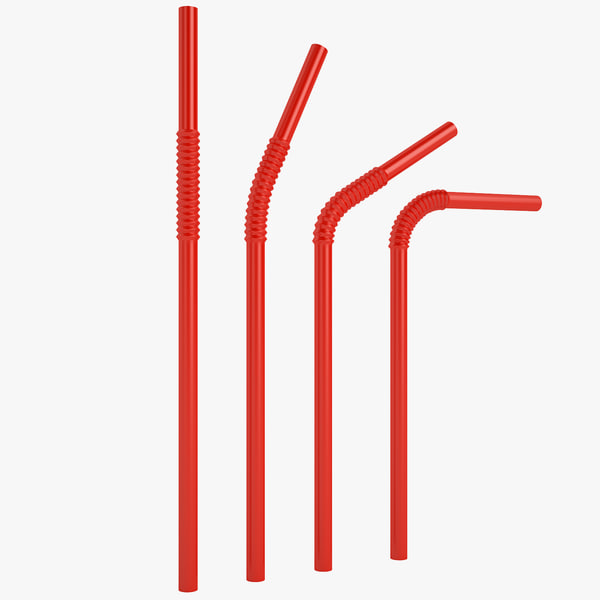 3D Straw Models TurboSquid