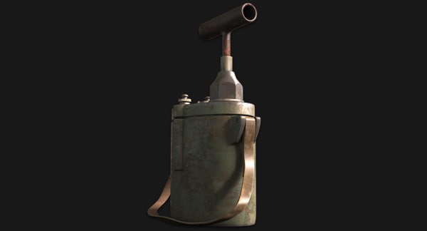 3d pm-2 detonator wwii soldier