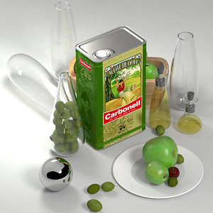 olive oil carbonell tin 3d model