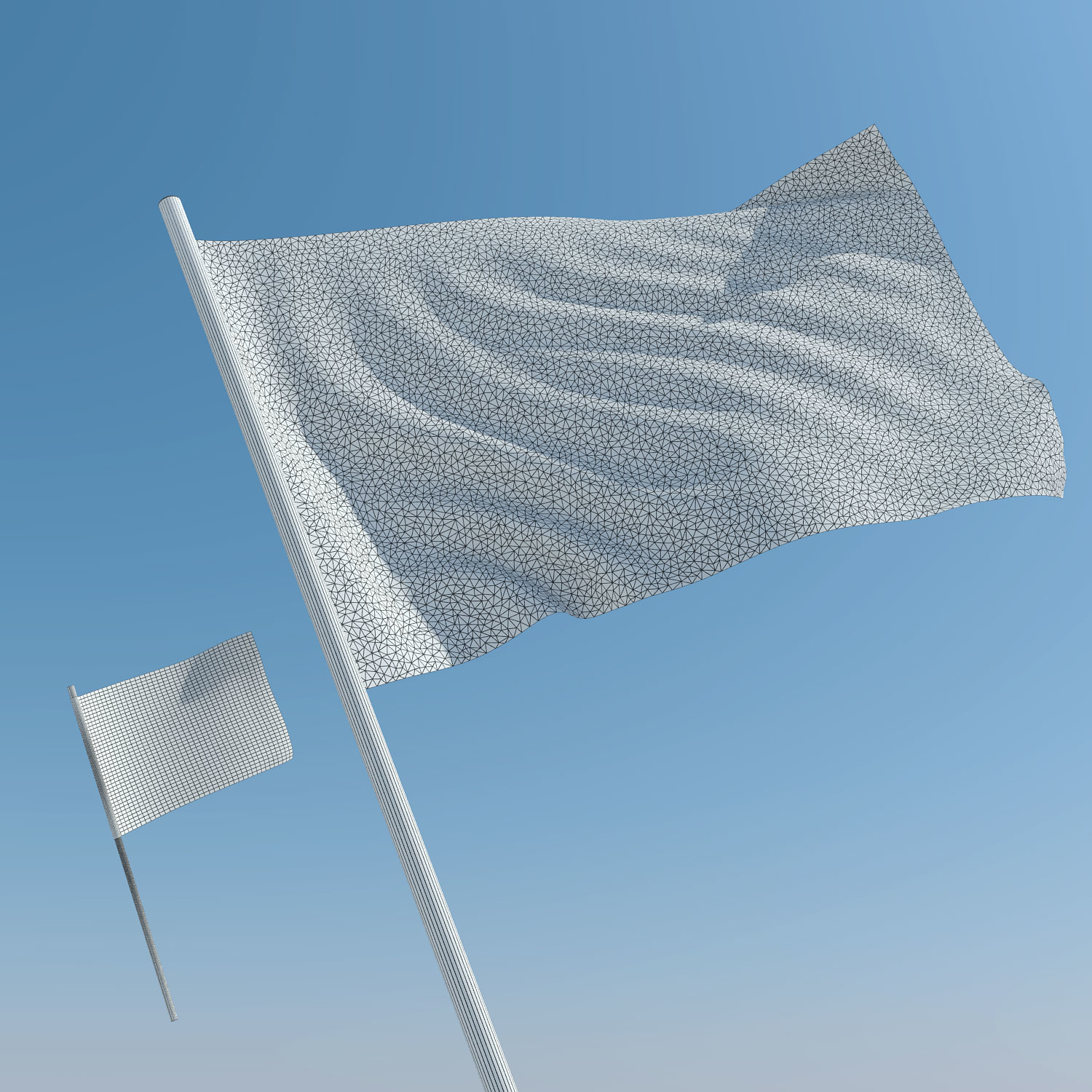 3d waving flag animations