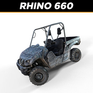 yamaha rhino 660 3d model