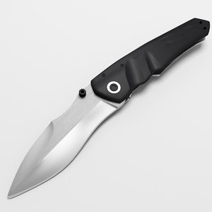 folding knife 3d max