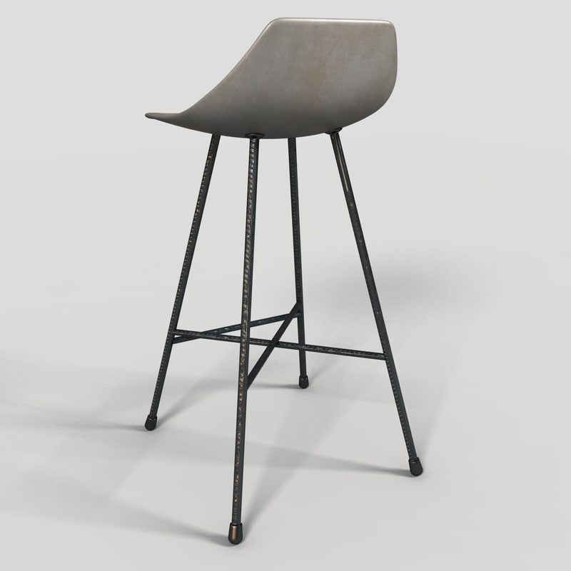 3d Model Bar Stool