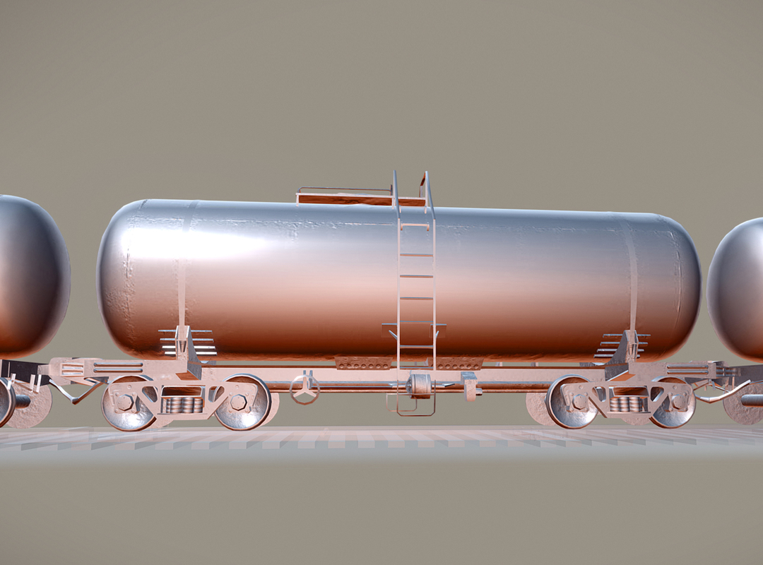 3d railway oil tank