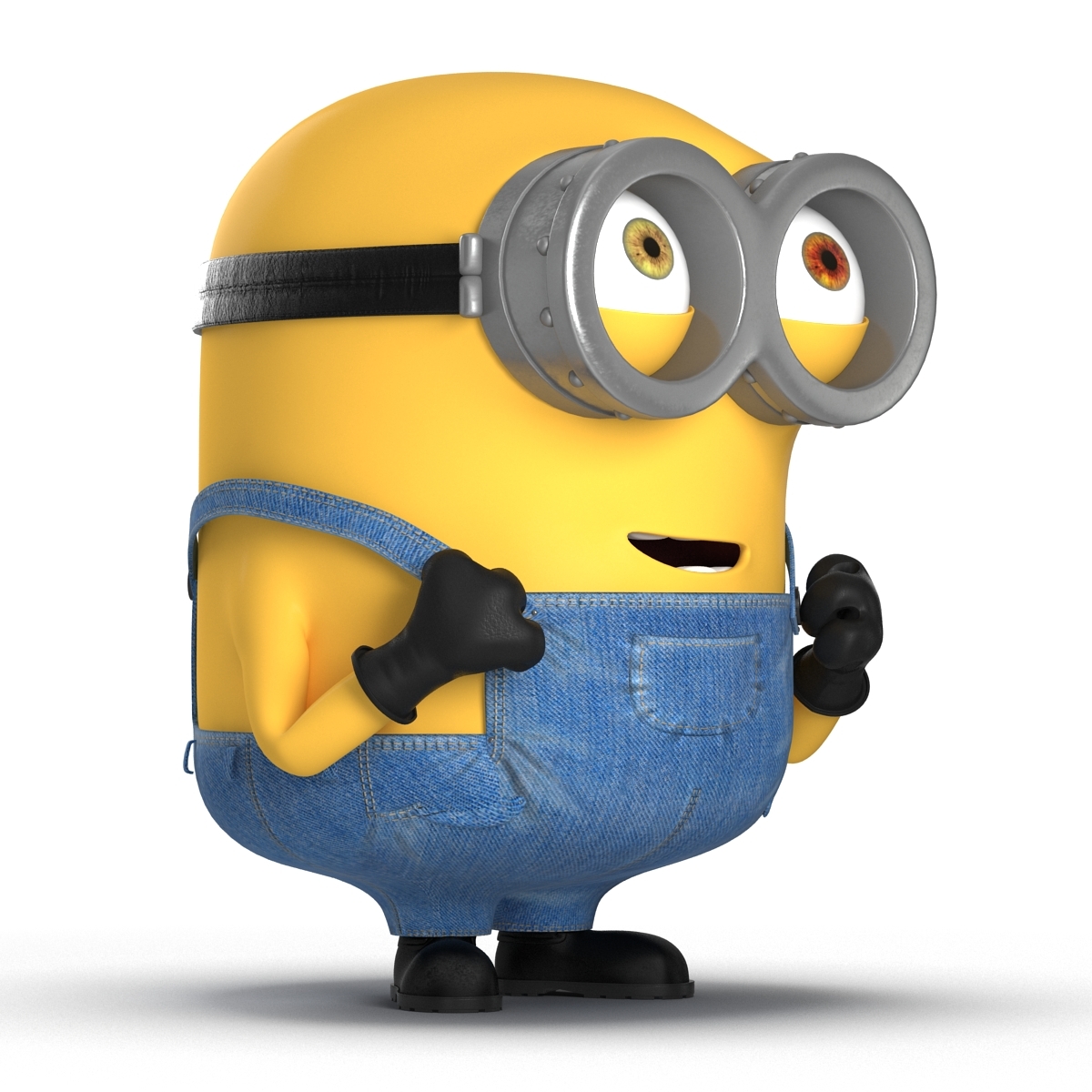 3d short eyed minion rigged