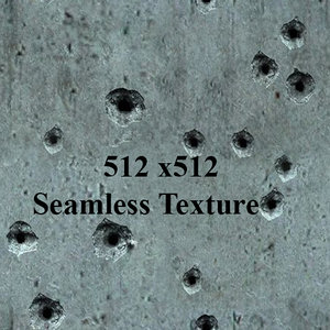 Concrete bulletholes Seamless