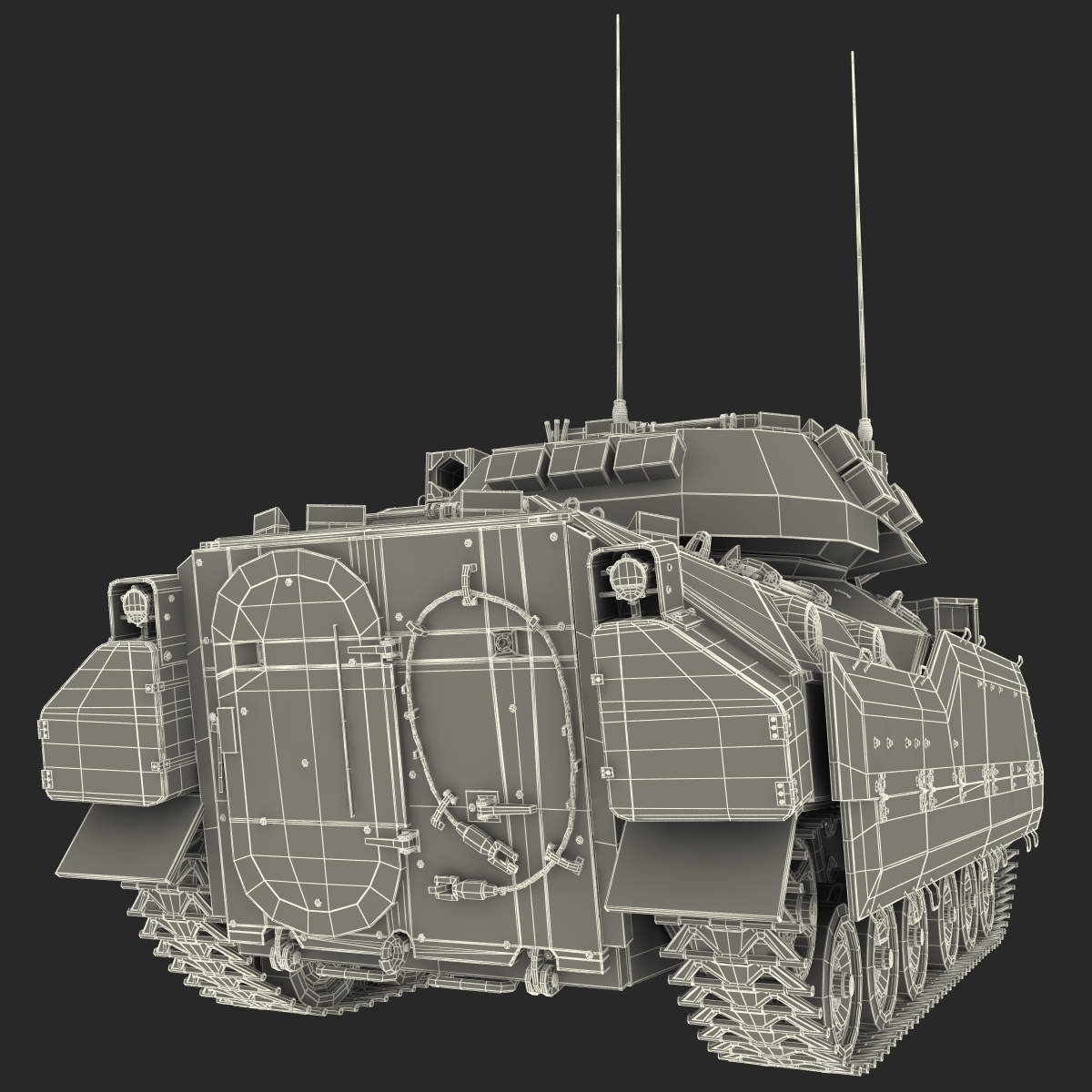 美国步兵战车布拉德利m23d模型