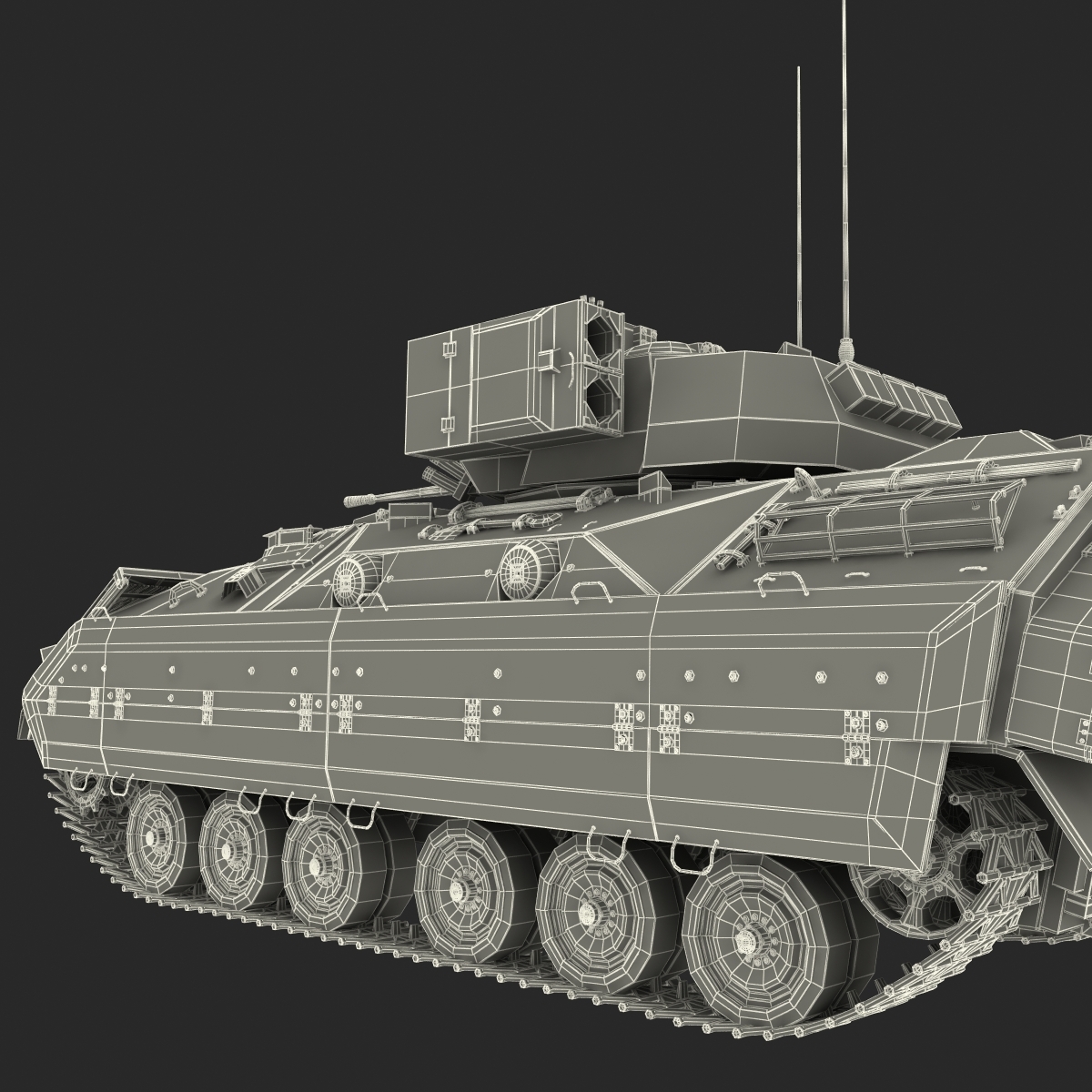 美国步兵战车布拉德利m23d模型