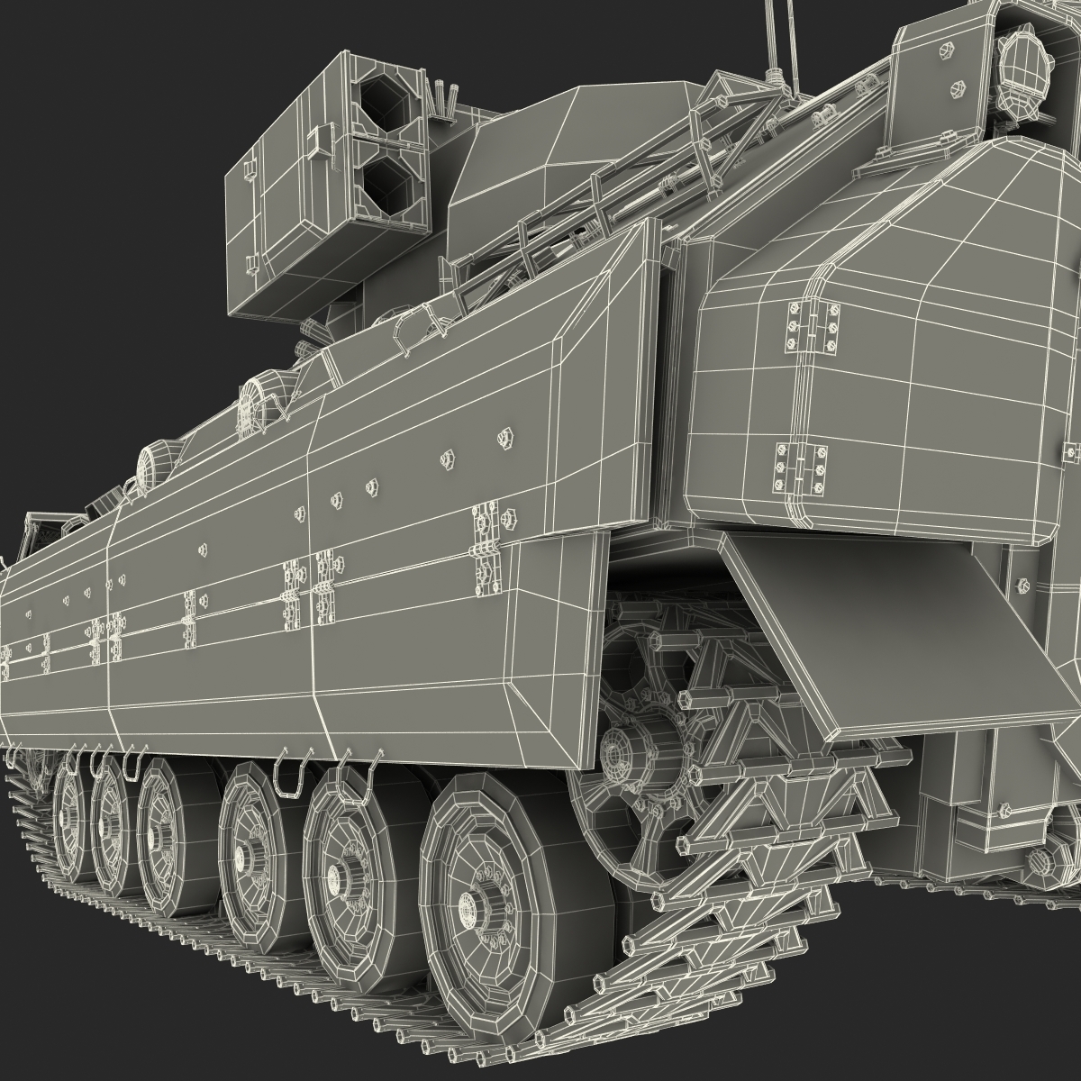 美国步兵战车布拉德利m23d模型