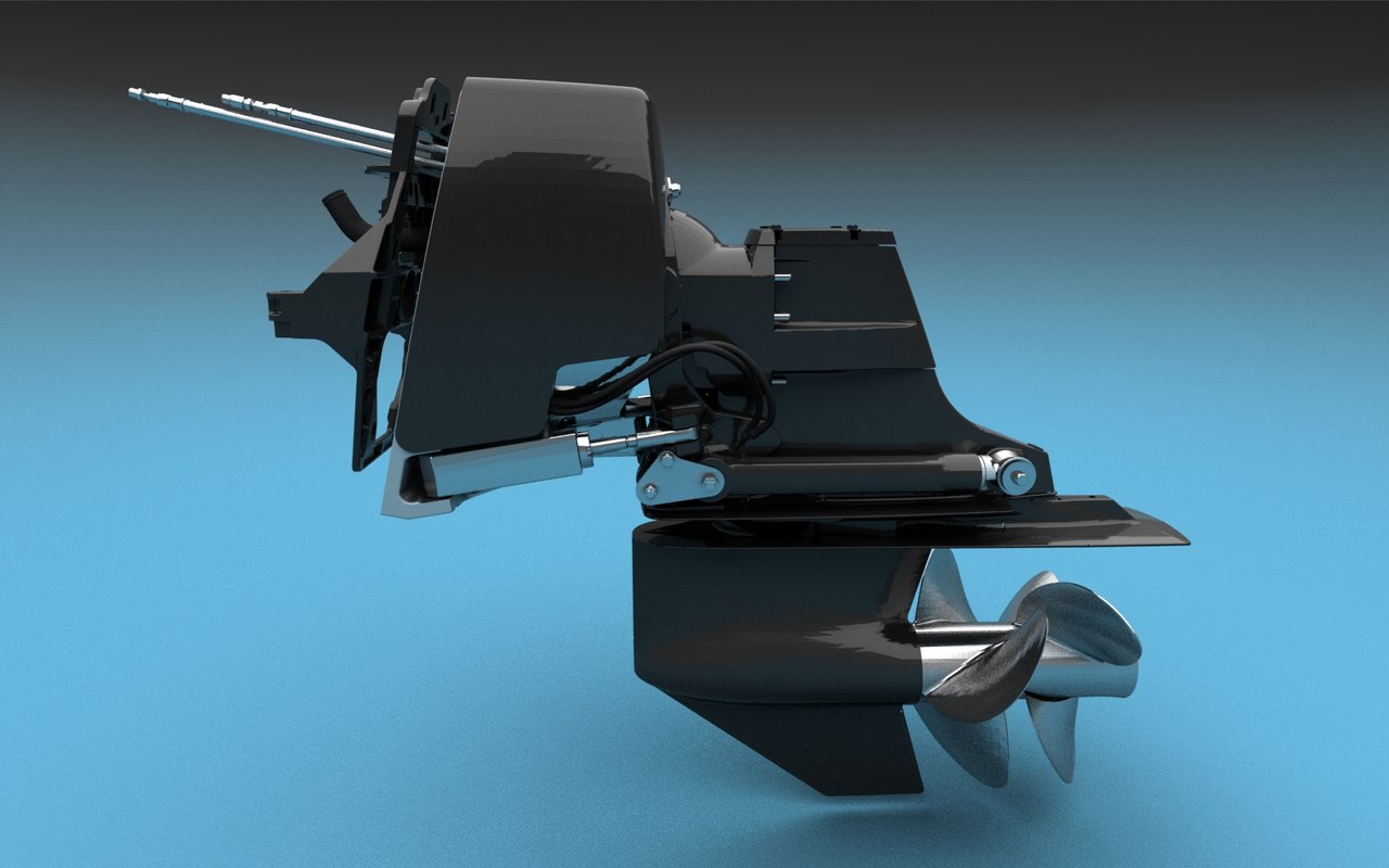 Bravo 3 Sterndrive 3d Model