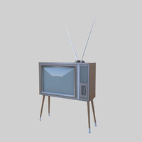 3d model tv 60s