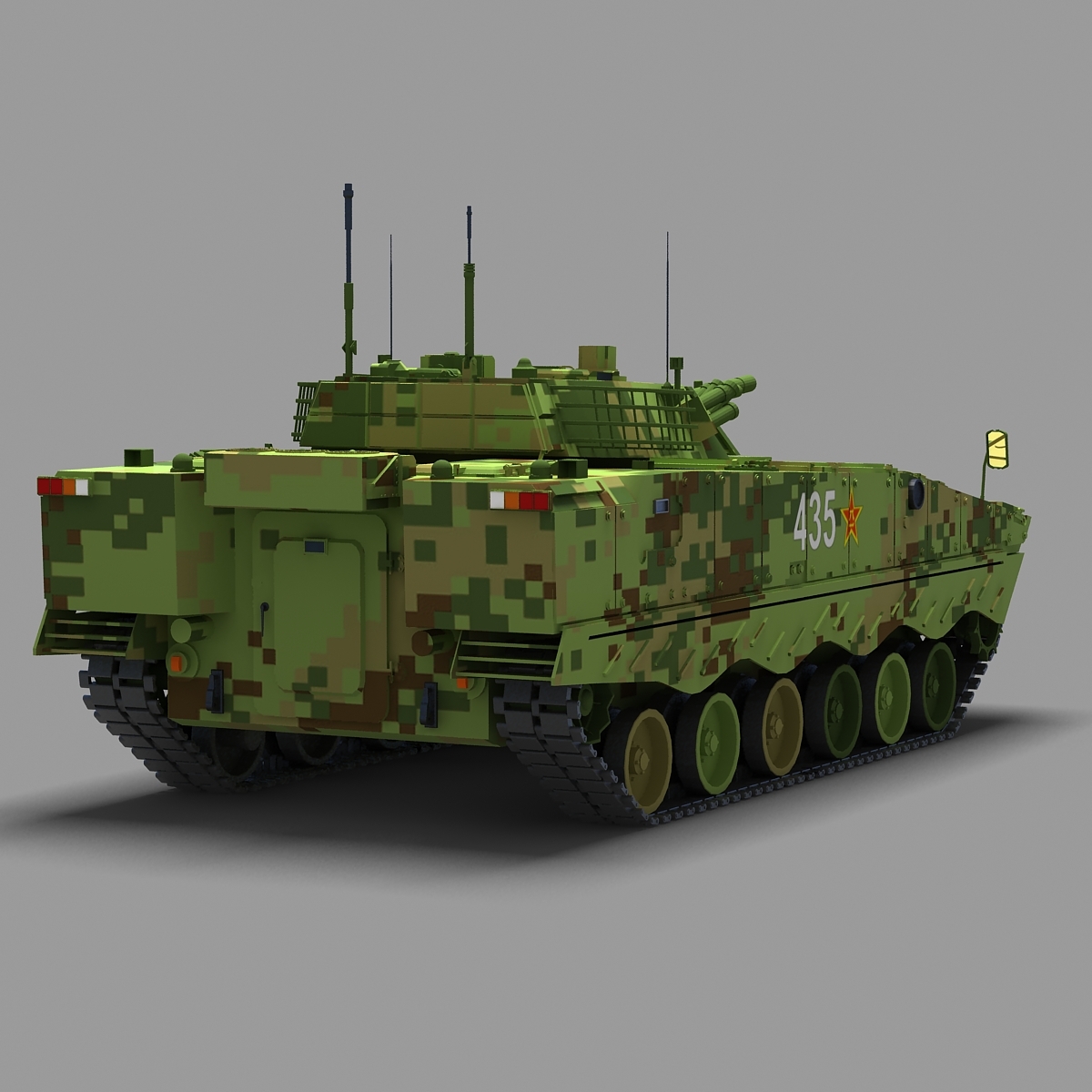 chinese zbd-04a pla ifv 3d model