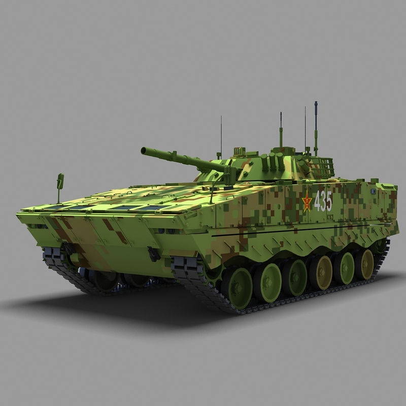 chinese zbd-04a pla ifv 3d model