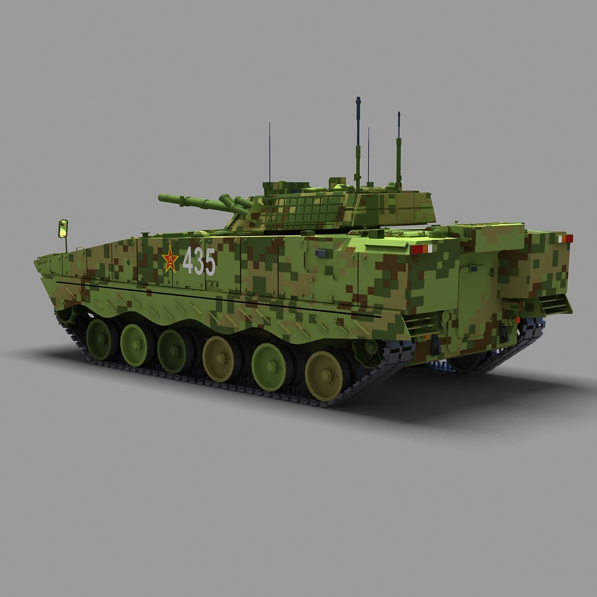 chinese zbd-04a pla ifv 3d model