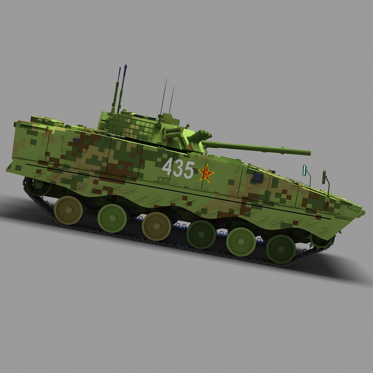 chinese zbd-04a pla ifv 3d model