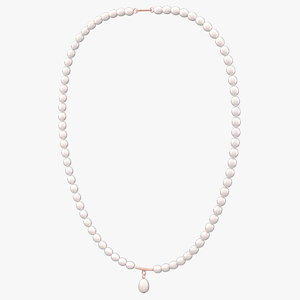 pearl necklace 3d model