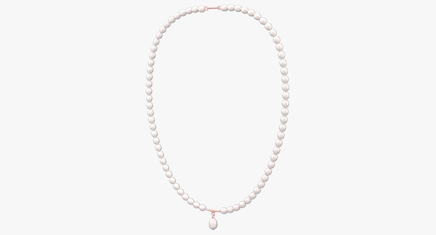 Pearl Necklace 3d Model